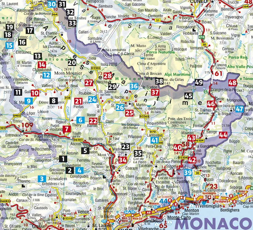 Guide Rother de randonnée Les Alpes Maritimes