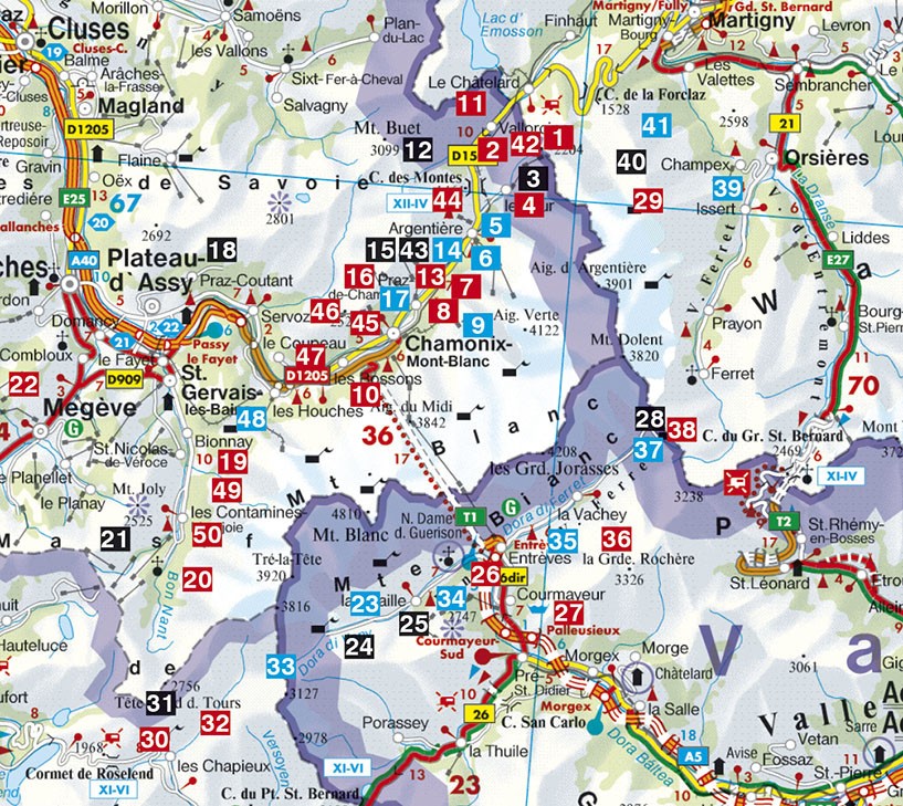 Guide Rother de randonnée Le Mont-Blanc