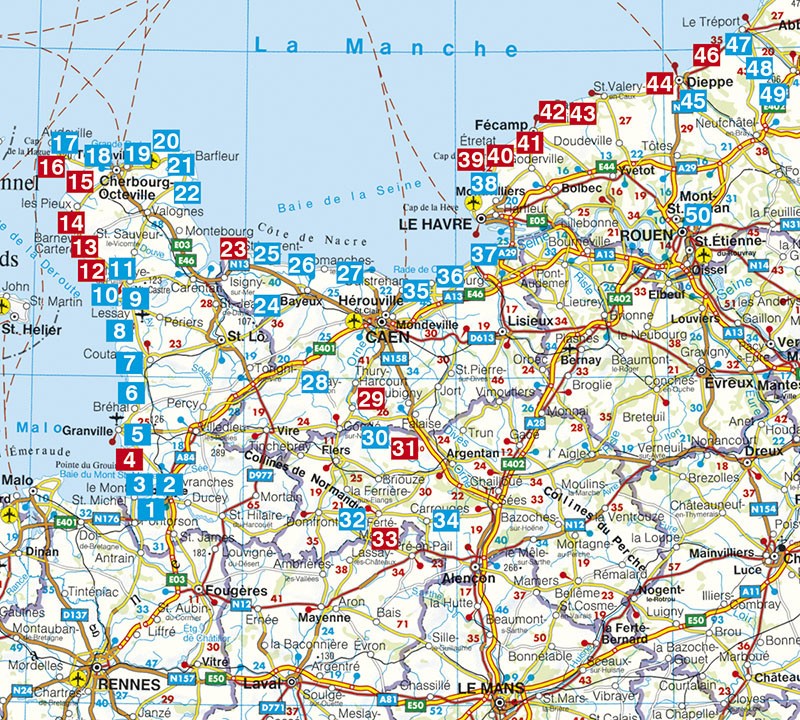 Guide Rother de randonnée La Normandie