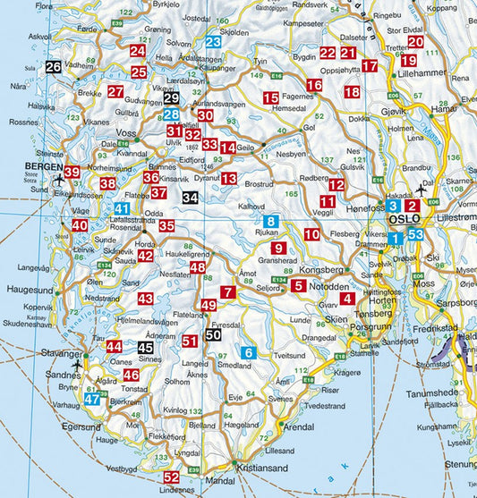 Guide Rother de randonnée Le Sud de la Norvège