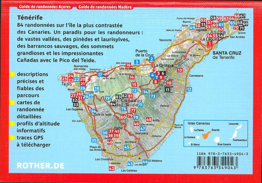 Guide Rother de randonnée Ténérife (Canaries)