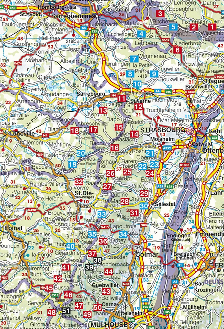 Guide Rother de randonnée les Vosges