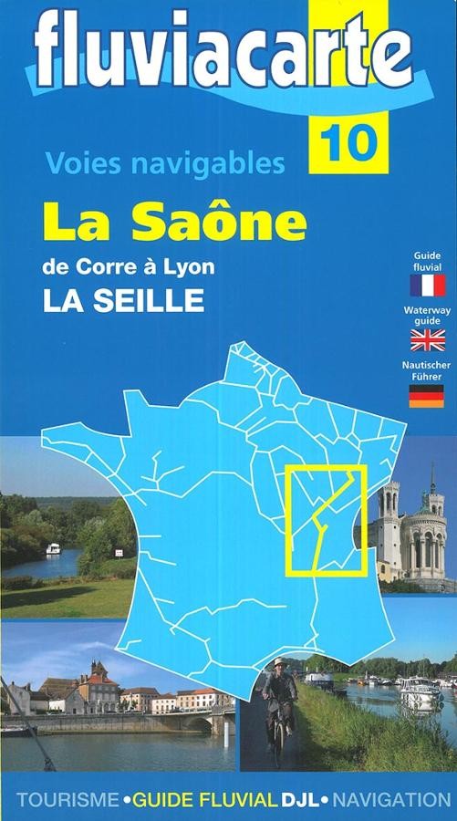 carte fluviacarte 10 - La Saône de Corre à Lyon