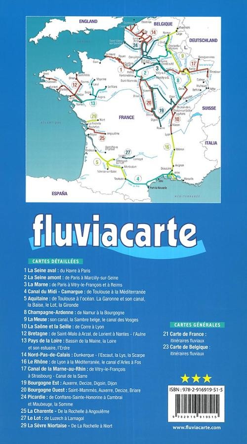 carte fluviacarte 10 - La Saône de Corre à Lyon