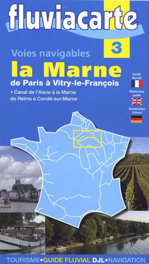 carte fluviacarte 3 - La Marne de Paris à Vitry-le-François