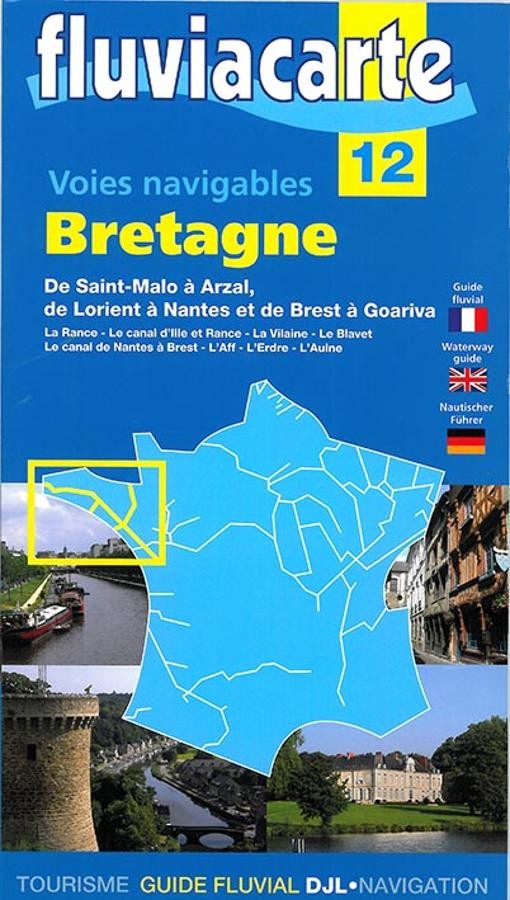 carte fluviacarte 12 - Voies navigables de Bretagne