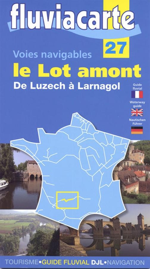carte fluviacarte 27 - Le Lot amont de Luzech à Larnagol