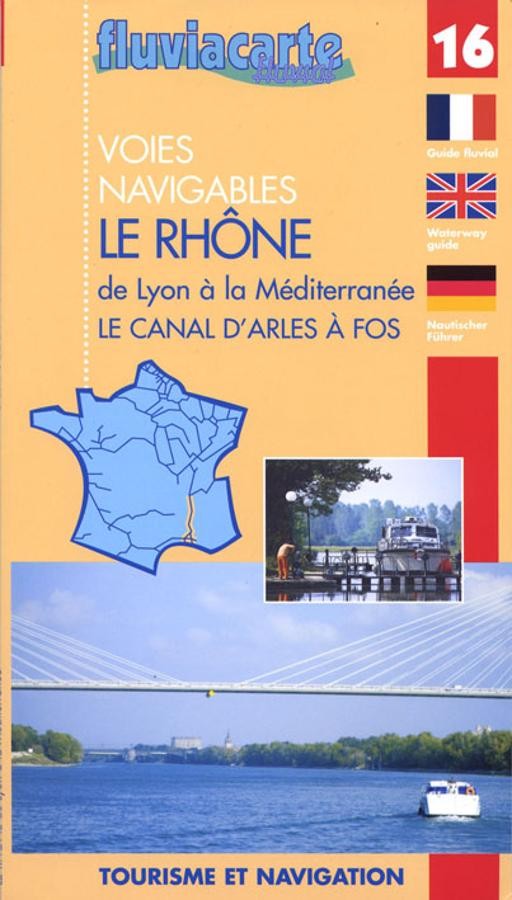 carte fluviacarte 16 - Lyon à la Méditerrannée - Canal d'Arles