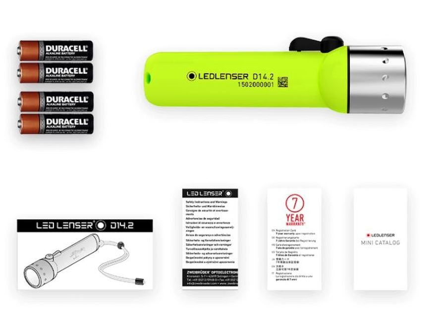 Lampe torche de plongée étanche à 60 m | D14.2 |Led Lenser