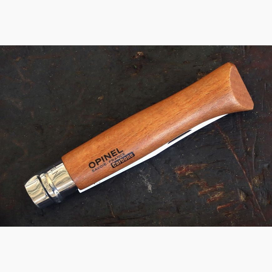 Couteau Opinel n°12 lame en carbone et manche en hêtre