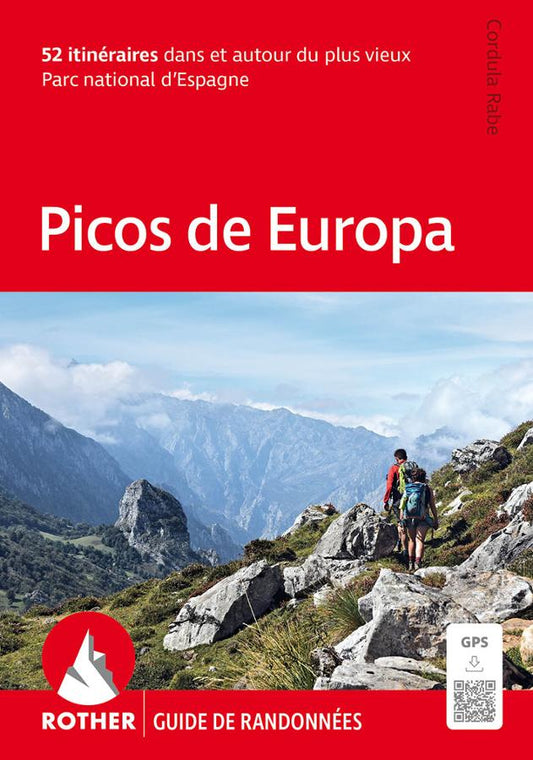 Guide Rother Picos de Europa – couverture du livre de randonnée Espagne avec 50 itinéraires