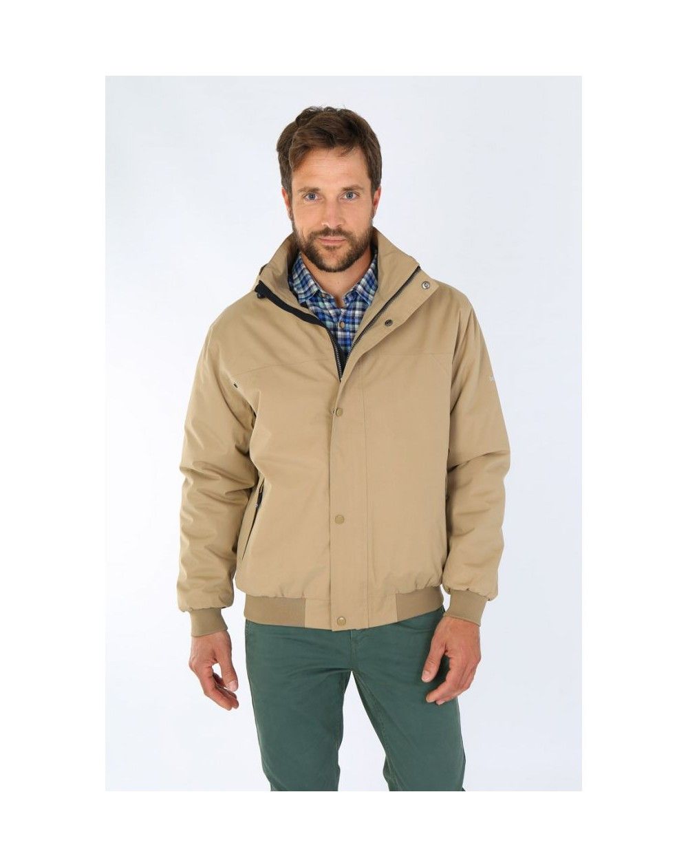 Blouson beige Helium pour homme