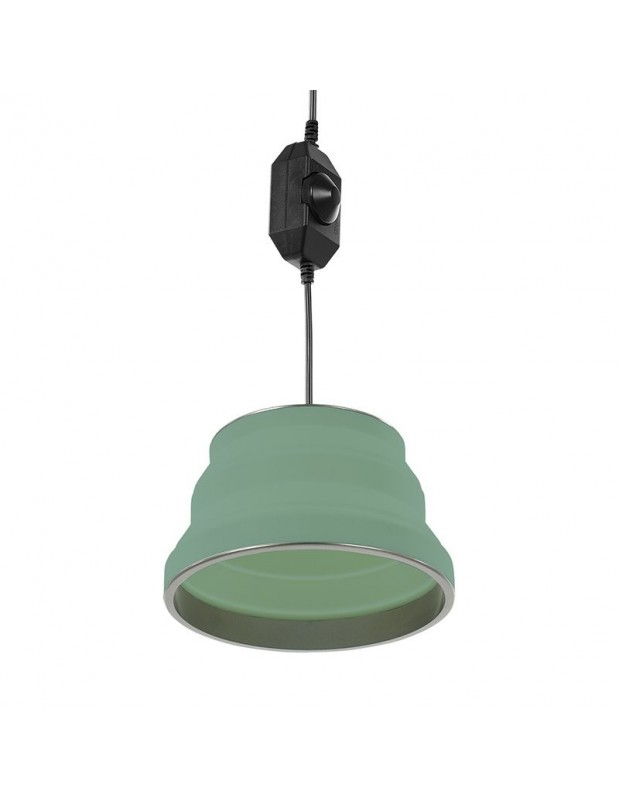 Lampe suspendue LED pliable verte Ø25cm-ProPlus-opleinair