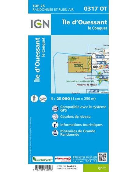 Randonner à pied en Cévennes avec une carte IGN à 1:25 000