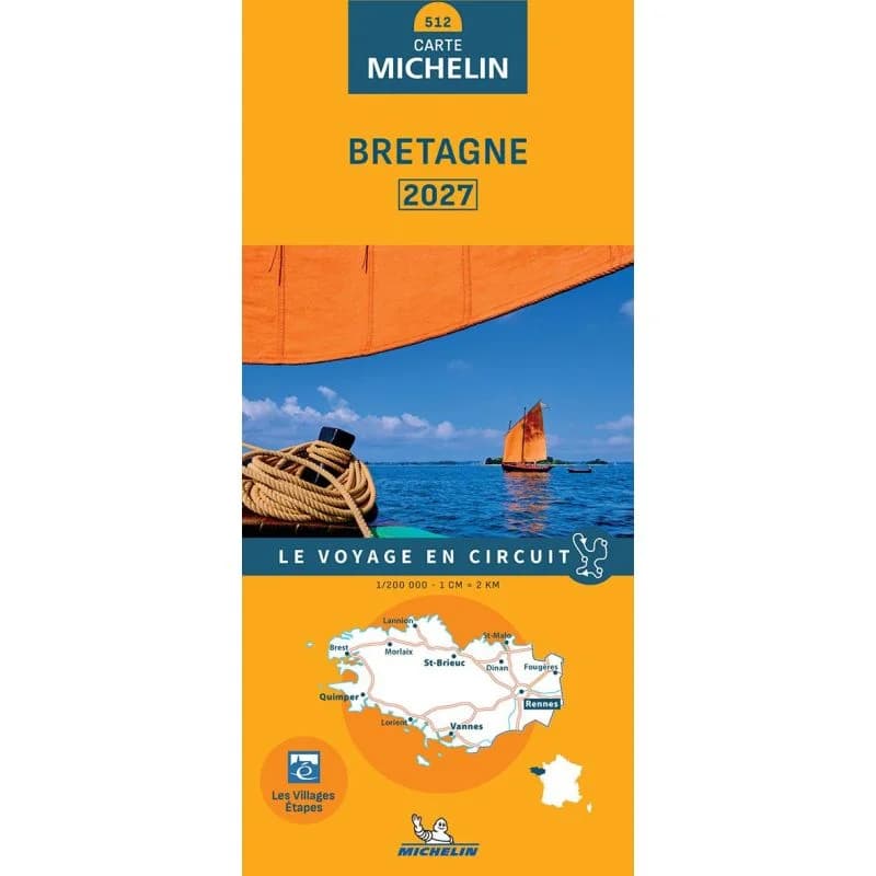 Carte Michelin 512 Bretagne 2027