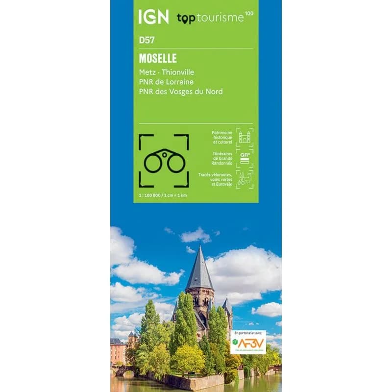 Carte IGN Moselle TOP100D57 – TOP 100