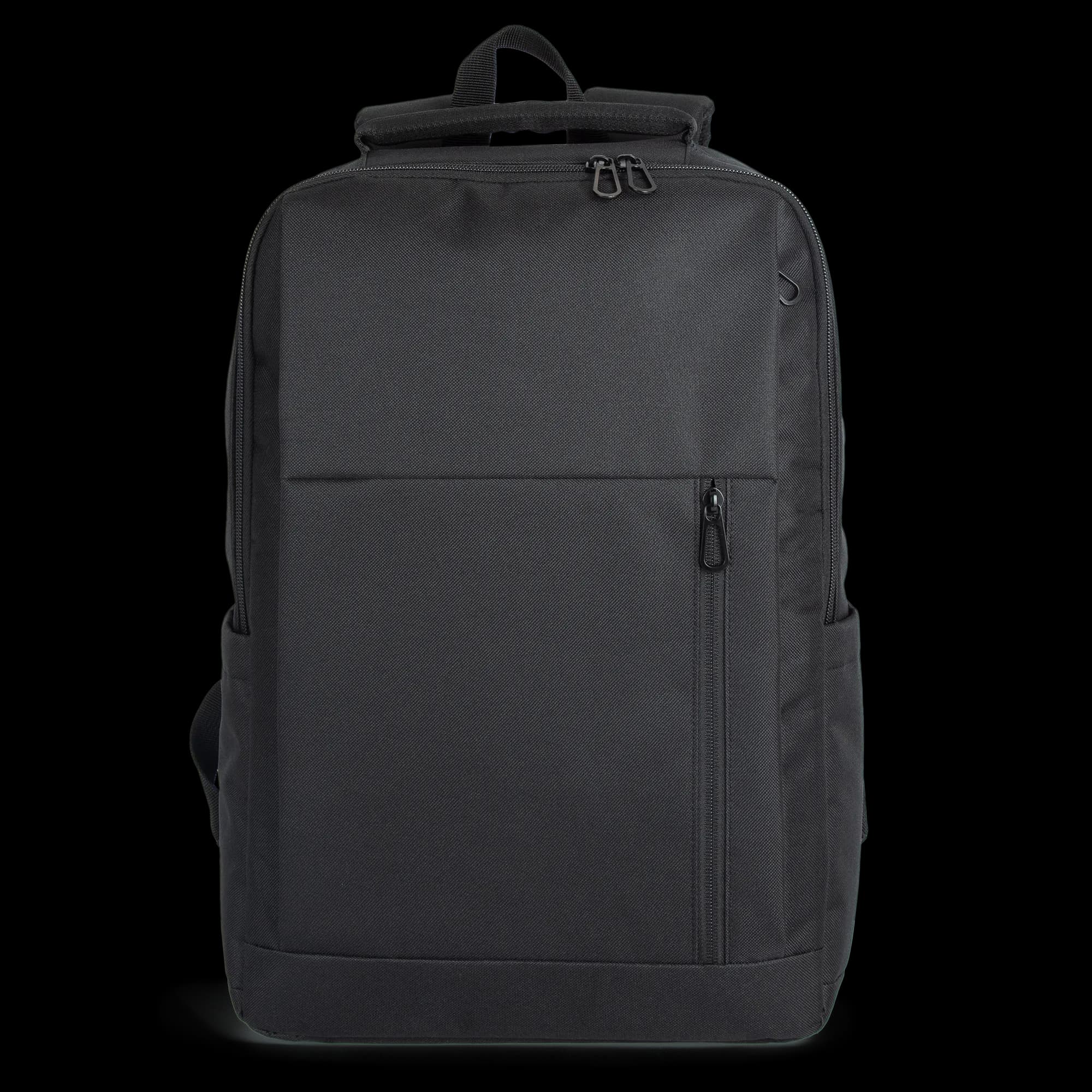 Sac à dos business avec poche frontale — Black