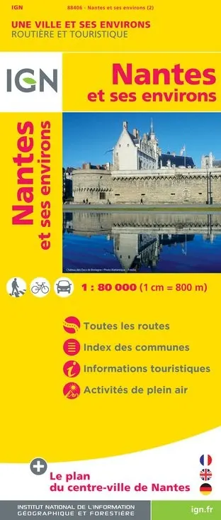 Carte IGN 88406 - Nantes et Ses Environs — recto