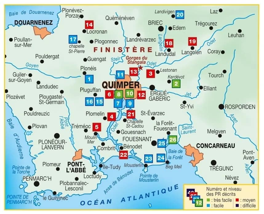 Les environs de Quimper | Topoguide FFRP — vue 1