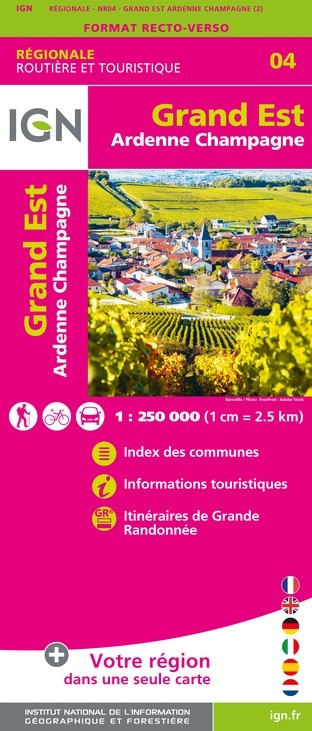 Carte IGN NR04 - Nr04 Grand Est  Ardenne  Champagne - Recto/Verso