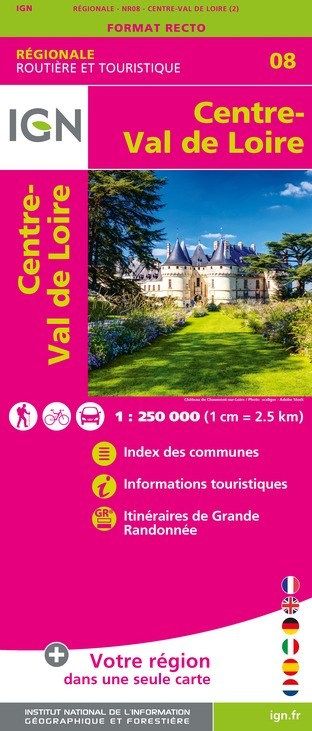 Carte IGN NR08 - Nr08 Centre-Val De Loire