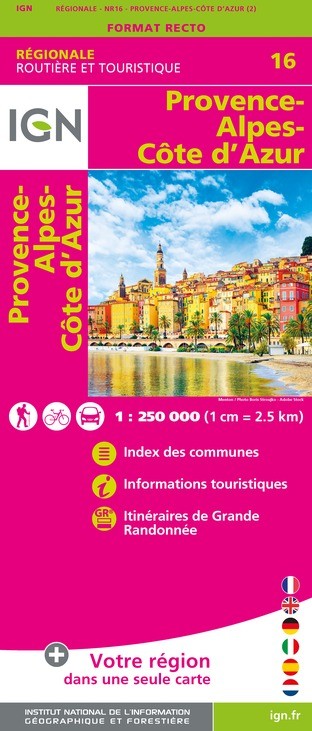 Carte IGN NR16 - Nr16 Provence-Alpes-Côte D'Azur