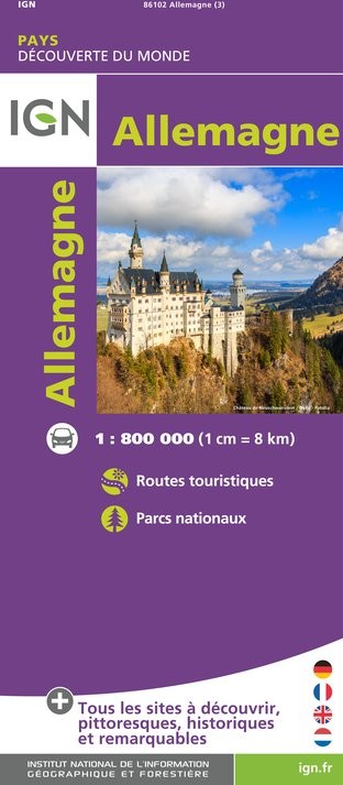 Carte IGN 86102 - Allemagne