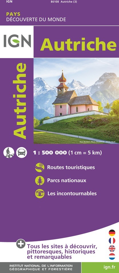 Carte IGN 86108 - Autriche