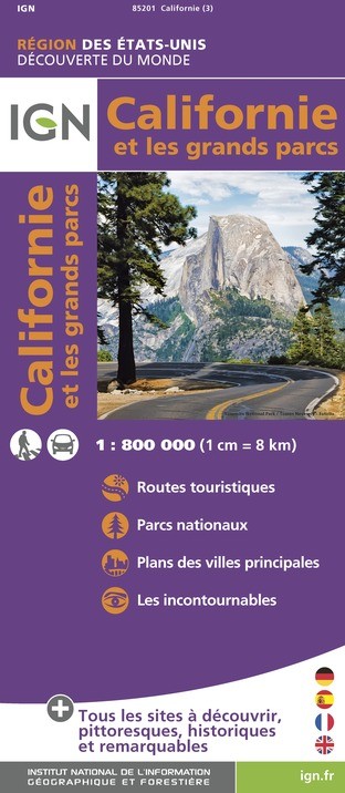 Carte IGN 85201 - Californie - Et Les Grands Parcs