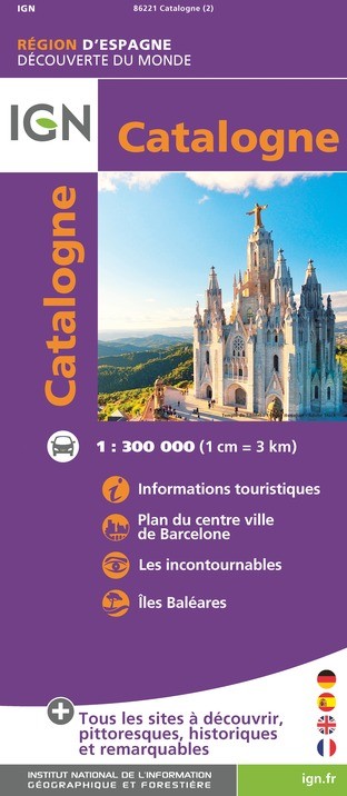 Carte IGN 86221 - Catalogne