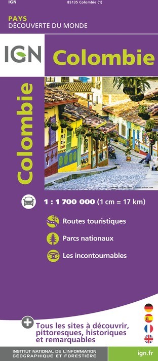 Carte IGN 85135 - Colombie