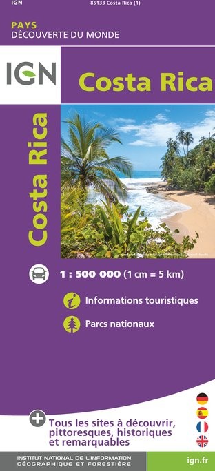 Carte IGN 85133 - Costa Rica