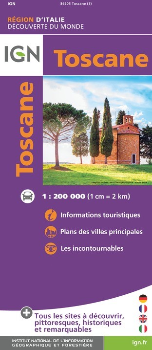 Carte IGN 86205 - Toscane