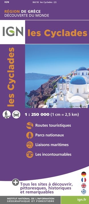 Carte IGN 86218 - Les Cyclades