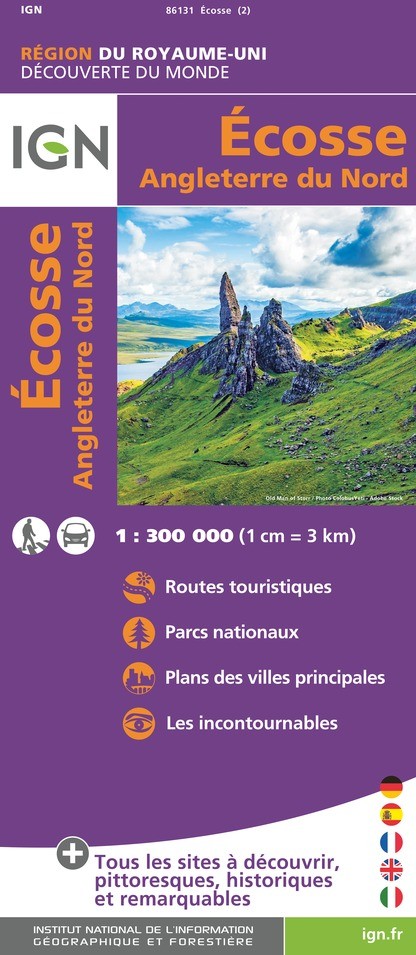 Carte IGN 86131 - Ecosse - Angleterre Du Nord