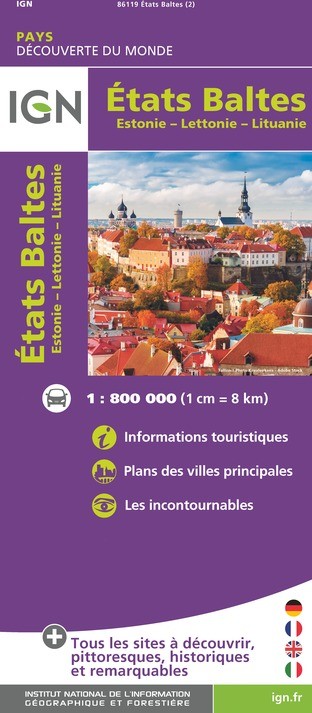 Carte  IGN 86119 - Etats-Baltes