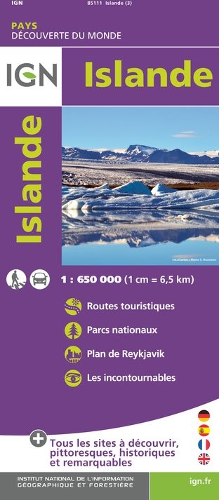 Carte IGN 85111 - Islande