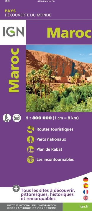 Carte IGN 85108 - Maroc