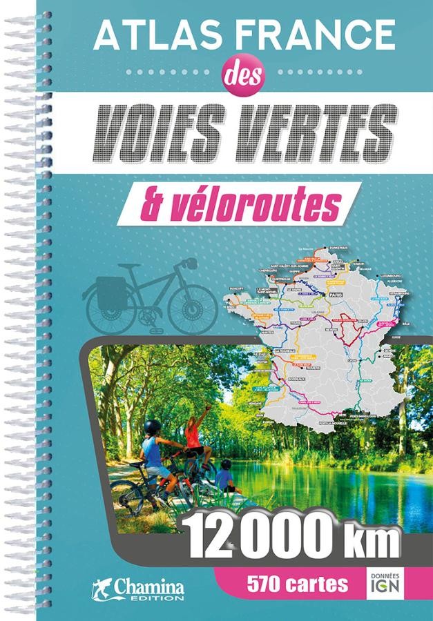 Atlas 2022 - Voies vertes et véloroutes France 12000 km | Chamina