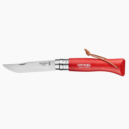 Opinel n°8 baroudeur | rouge | couteau pliant lame inox