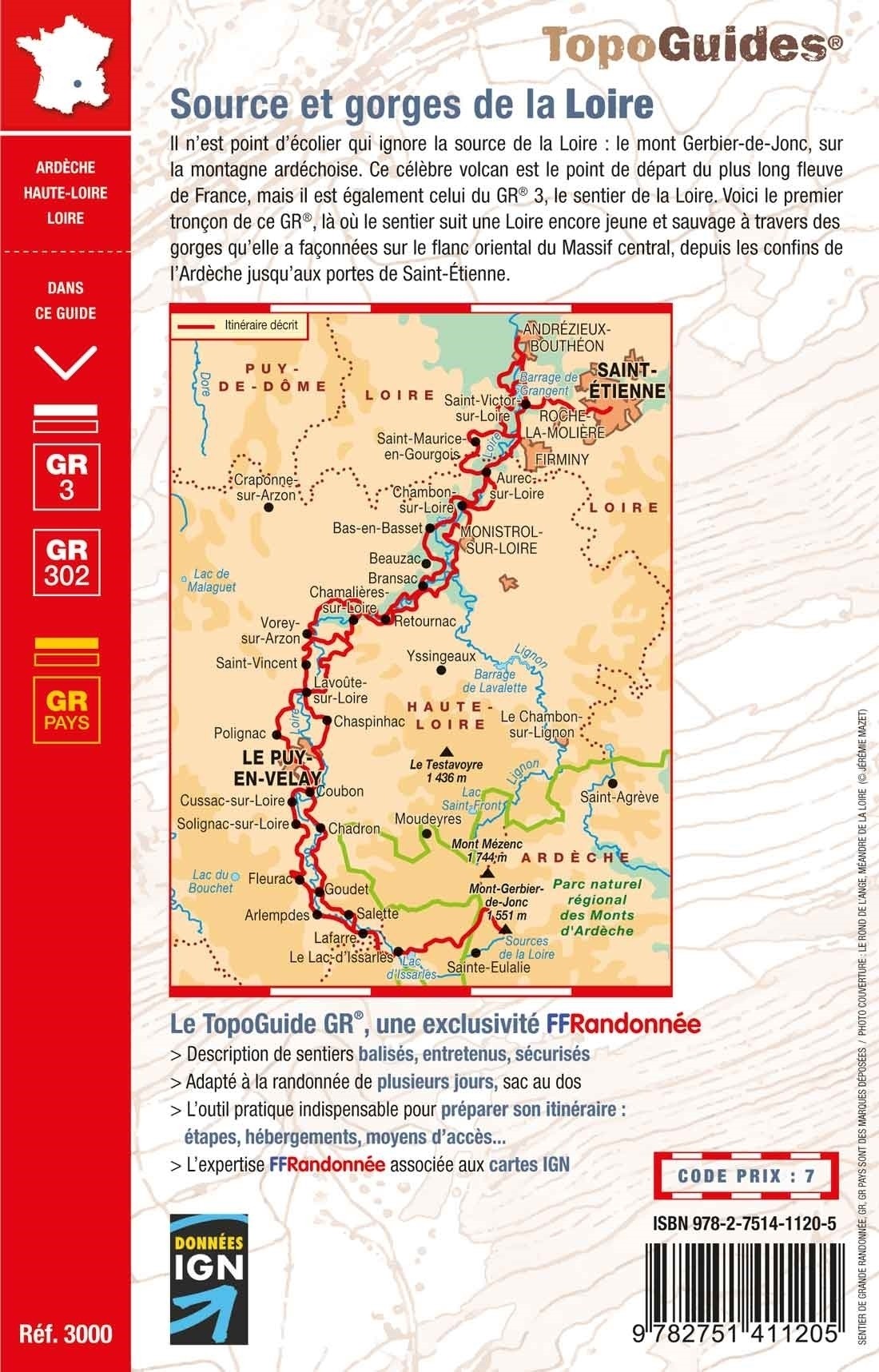 Source et gorges de la Loire | Topoguide FFRP