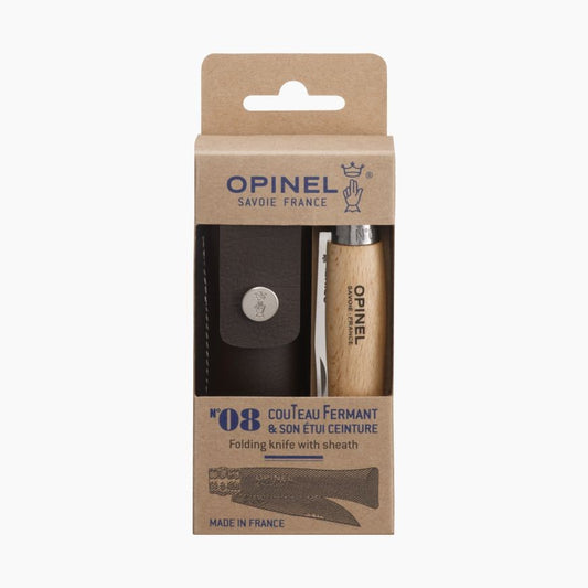 Coffret cadeau | Opinel n°8 + étui alpine | lame inox