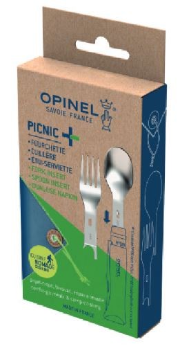 Picnic plus Opinel | Set de cuillère et fourchette amovible