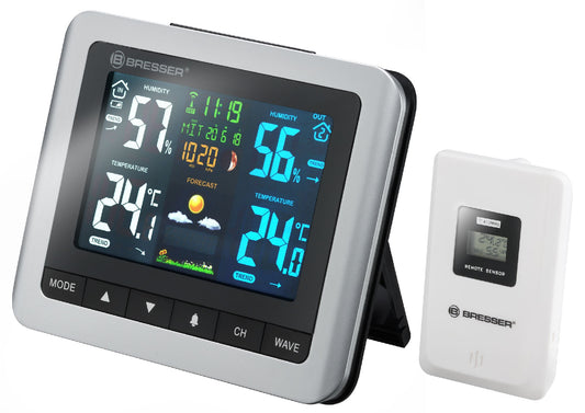 Station météo Bresser MeteoTemp avec écran couleurs