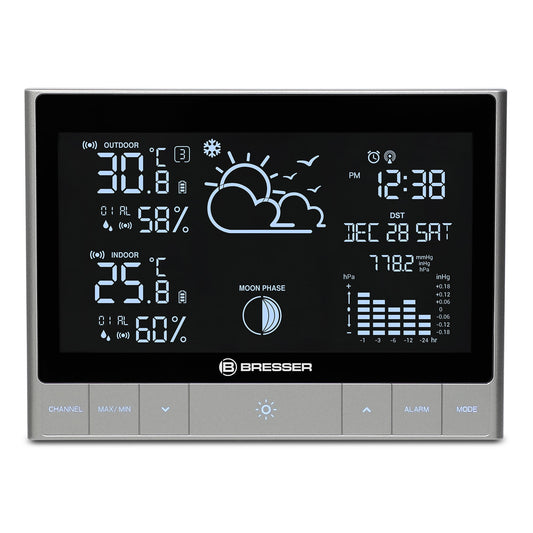 Station météo design Bresser boutons tactiles