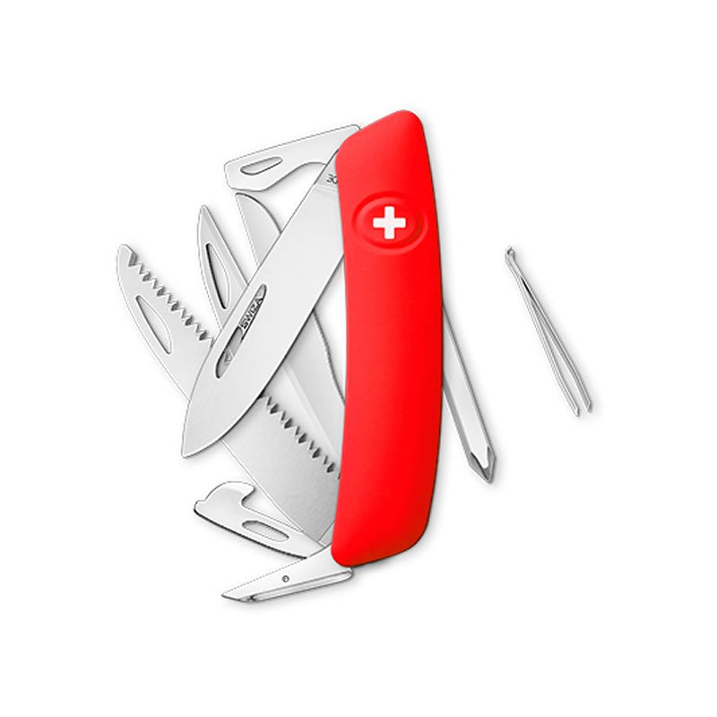 Couteau suisse Swiza D010 Rouge - Rouge avec 13 fonctions