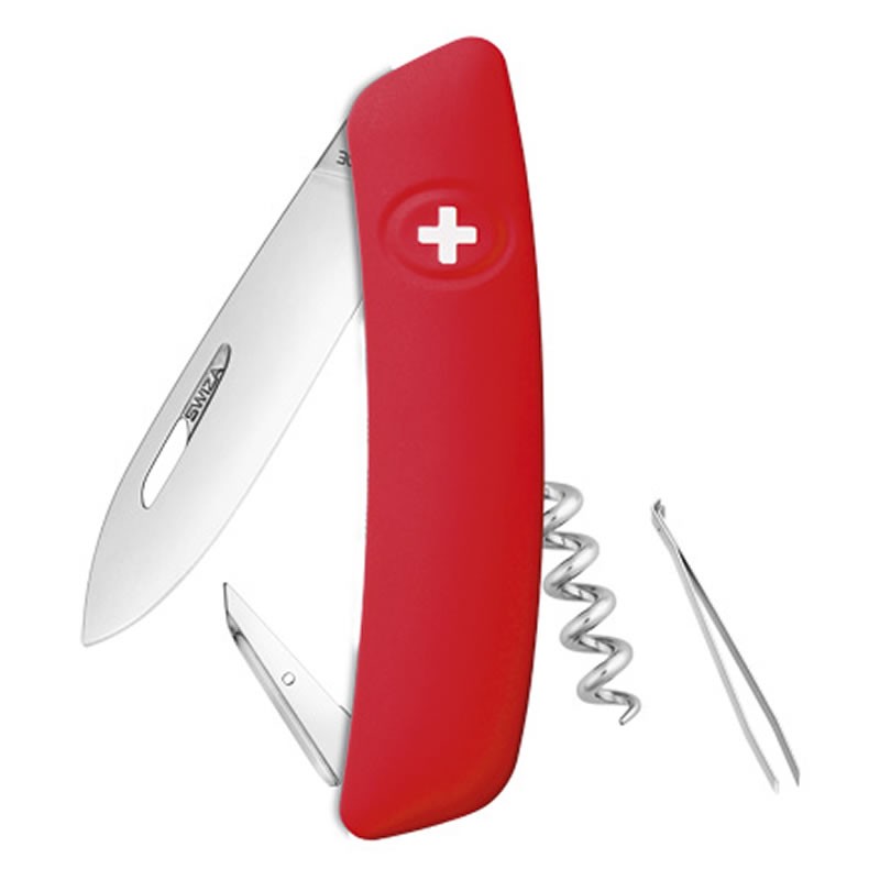 Couteau suisse Swiza D01 Rouge - Rouge avec 6 fonctions