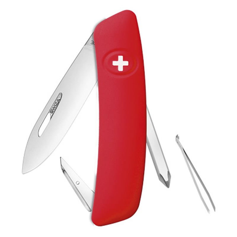 Couteau suisse Swiza D02 Rouge - Rouge avec 6 fonctions