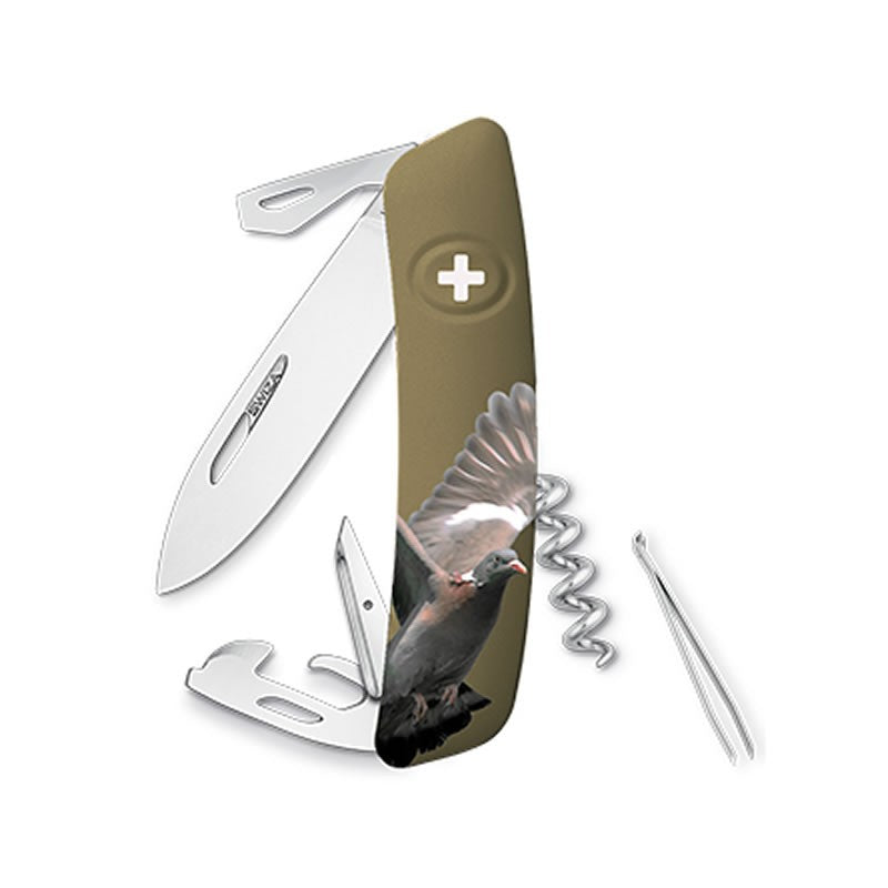 Couteau suisse Swiza D03 - Edition Limitée Palombe - Kaki avec 11 fonctions