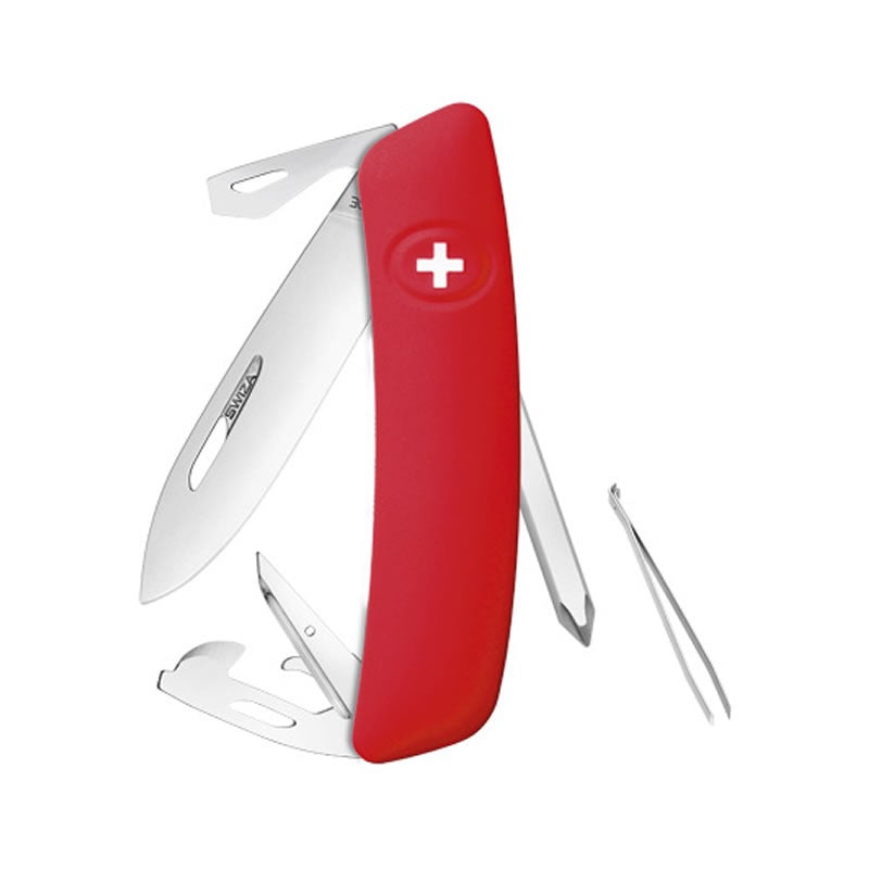 Couteau suisse Swiza D04 Rouge - Rouge avec 11 fonctions